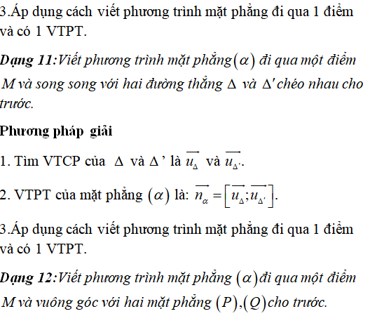 60 bài tập trắc nghiệm Phương trình mặt phẳng trong không gian có lời giải - Toán lớp 12