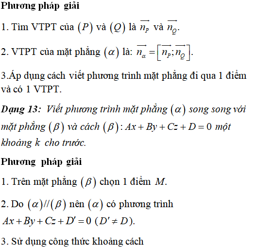 60 bài tập trắc nghiệm Phương trình mặt phẳng trong không gian có lời giải - Toán lớp 12