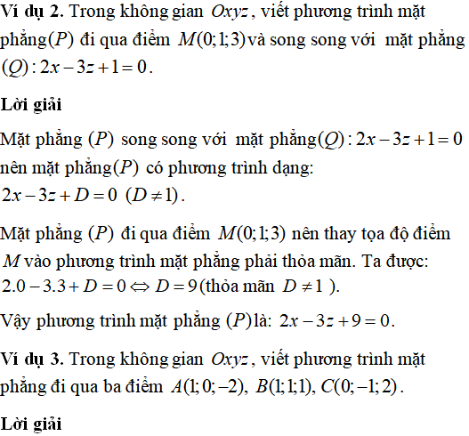 60 bài tập trắc nghiệm Phương trình mặt phẳng trong không gian có lời giải - Toán lớp 12