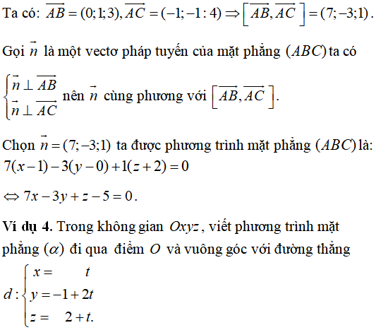 60 bài tập trắc nghiệm Phương trình mặt phẳng trong không gian có lời giải - Toán lớp 12