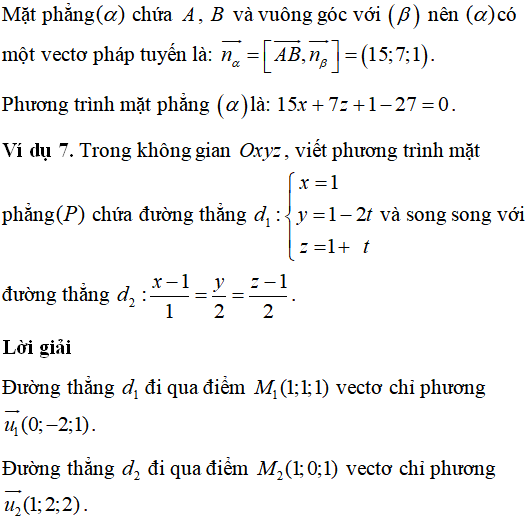 60 bài tập trắc nghiệm Phương trình mặt phẳng trong không gian có lời giải - Toán lớp 12