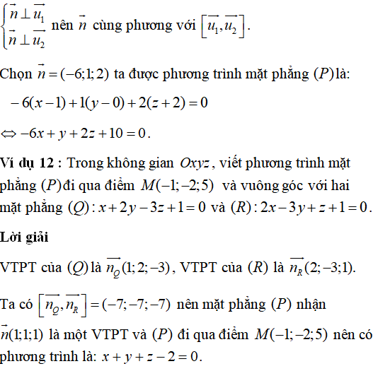 60 bài tập trắc nghiệm Phương trình mặt phẳng trong không gian có lời giải - Toán lớp 12