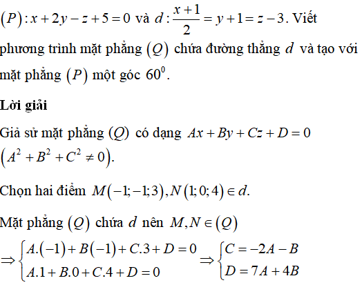 60 bài tập trắc nghiệm Phương trình mặt phẳng trong không gian có lời giải - Toán lớp 12