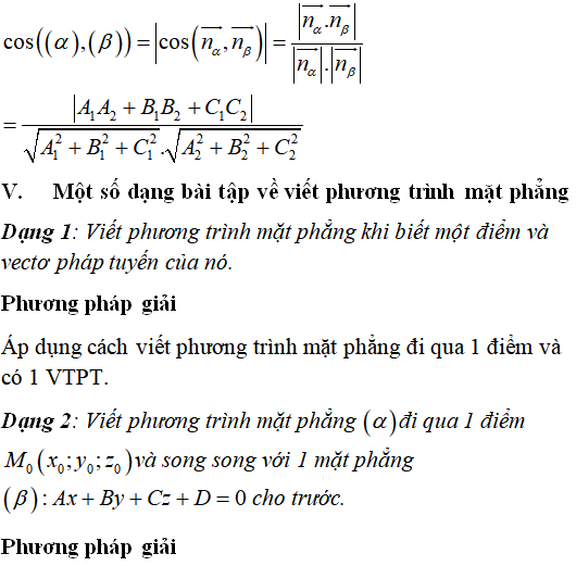 60 bài tập trắc nghiệm Phương trình mặt phẳng trong không gian có lời giải - Toán lớp 12