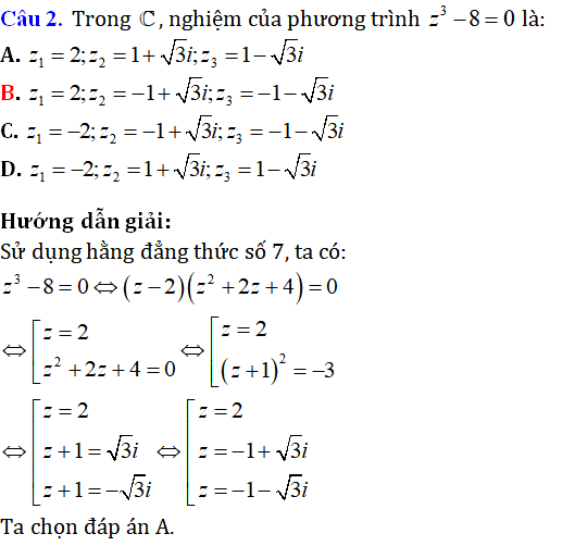 65 bài tập trắc nghiệm phương trình bậc hai với hệ số thực trên tập số phức có lời giải - Toán lớp 12