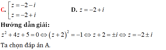 65 bài tập trắc nghiệm phương trình bậc hai với hệ số thực trên tập số phức có lời giải - Toán lớp 12