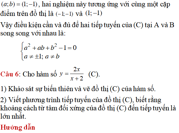 70 bài tập tiếp tuyến của đồ thị hàm số có lời giải (phần 1) - Toán lớp 12