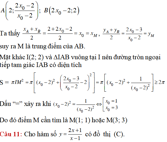 70 bài tập tiếp tuyến của đồ thị hàm số có lời giải (phần 1) - Toán lớp 12