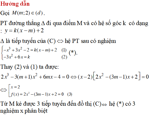 70 bài tập tiếp tuyến của đồ thị hàm số có lời giải (phần 1) - Toán lớp 12