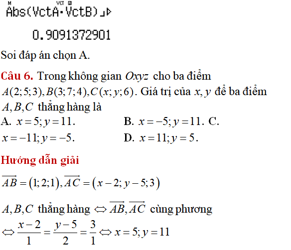 75 bài tập trắc nghiệm Hệ trục tọa độ trong không gian có lời giải - Toán lớp 12