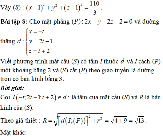 90 bài tập trắc nghiệm Phương trình mặt cầu có lời giải - Toán lớp 12