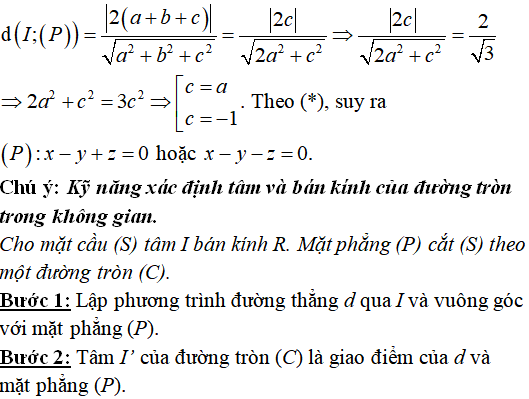 90 bài tập trắc nghiệm Phương trình mặt cầu có lời giải - Toán lớp 12