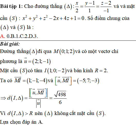 90 bài tập trắc nghiệm Phương trình mặt cầu có lời giải - Toán lớp 12