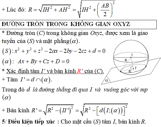 90 bài tập trắc nghiệm Phương trình mặt cầu có lời giải - Toán lớp 12