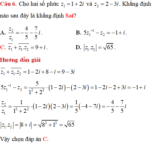 90 bài toán các phép toán trên tập số phức có lời giải (phần 1) - Toán lớp 12