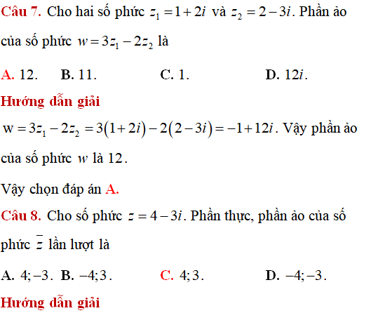 90 bài toán các phép toán trên tập số phức có lời giải (phần 1) - Toán lớp 12