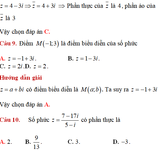 90 bài toán các phép toán trên tập số phức có lời giải (phần 1) - Toán lớp 12