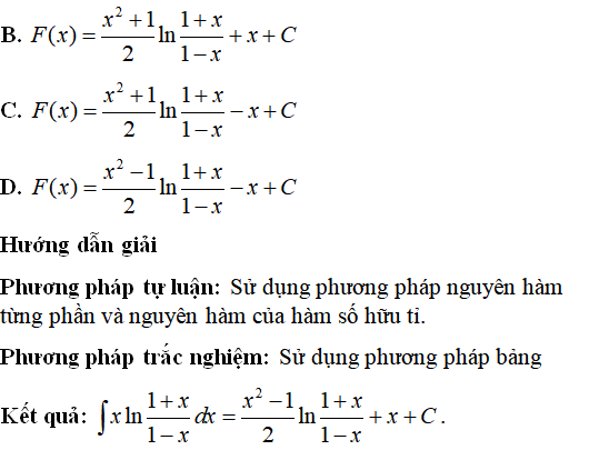 Bài tập Nguyên hàm của hàm số chứa căn thức có lời giải - Toán lớp 12