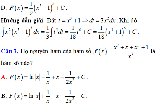 Bài tập Nguyên hàm của hàm số đa thức, phân thức có lời giải (vận dụng cao) - Toán lớp 12