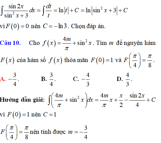 Bài tập Nguyên hàm của hàm số đa thức, phân thức có lời giải (vận dụng cao) - Toán lớp 12