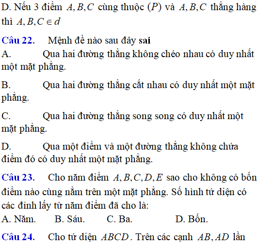 Bài tập Quan hệ song song trong không gian cơ bản có lời giải - Toán lớp 12