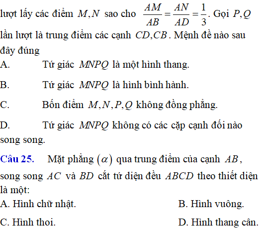 Bài tập Quan hệ song song trong không gian cơ bản có lời giải - Toán lớp 12