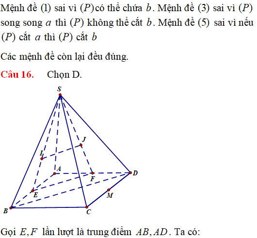 Bài tập Quan hệ song song trong không gian cơ bản có lời giải - Toán lớp 12