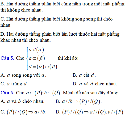 Bài tập Quan hệ song song trong không gian cơ bản có lời giải - Toán lớp 12