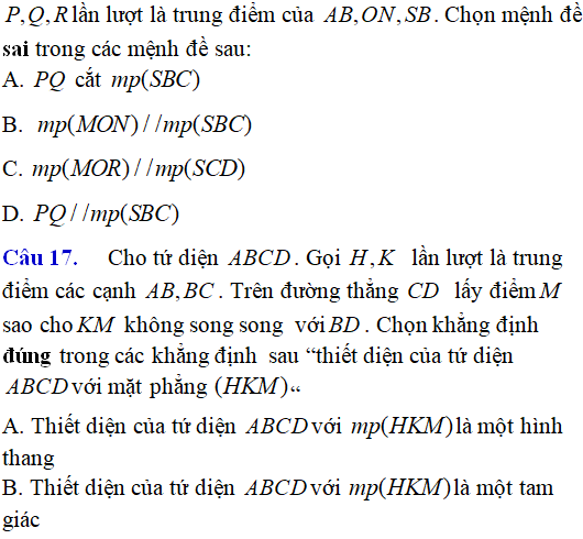 Bài tập Quan hệ song song trong không gian nâng cao có lời giải - Toán lớp 12