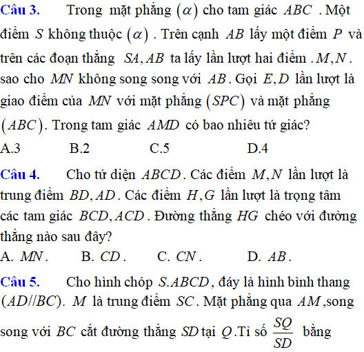 Bài tập Quan hệ song song trong không gian nâng cao có lời giải - Toán lớp 12