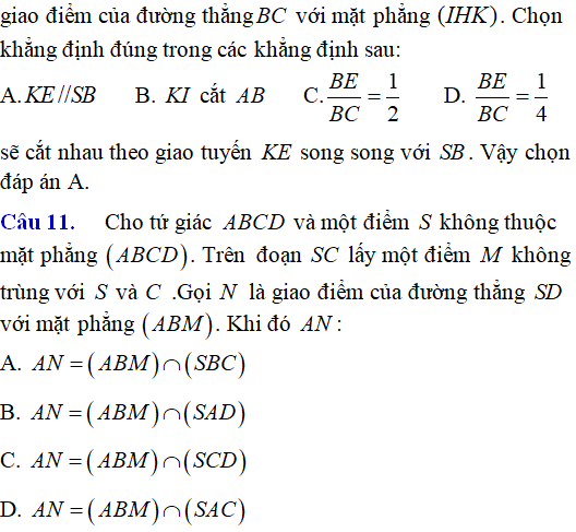 Bài tập Quan hệ song song trong không gian nâng cao có lời giải - Toán lớp 12