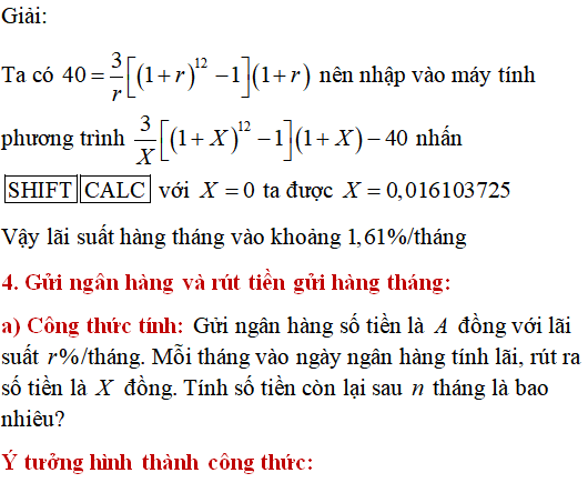 Các bài toán thực tế lớp 12 có lời giải - Toán lớp 12