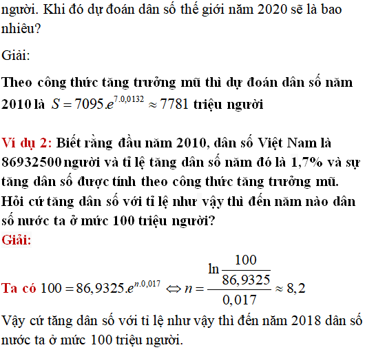 Các bài toán thực tế lớp 12 có lời giải - Toán lớp 12