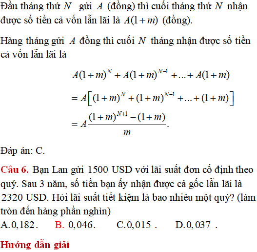 Các bài toán thực tế lớp 12 có lời giải - Toán lớp 12