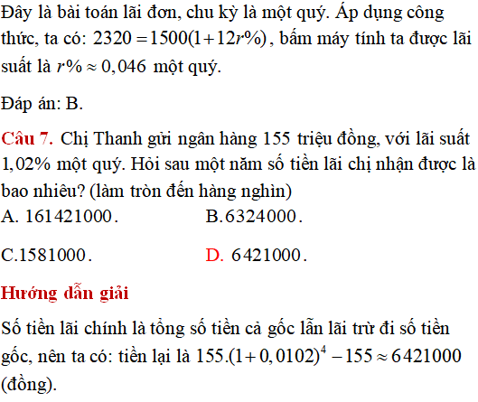 Các bài toán thực tế lớp 12 có lời giải - Toán lớp 12