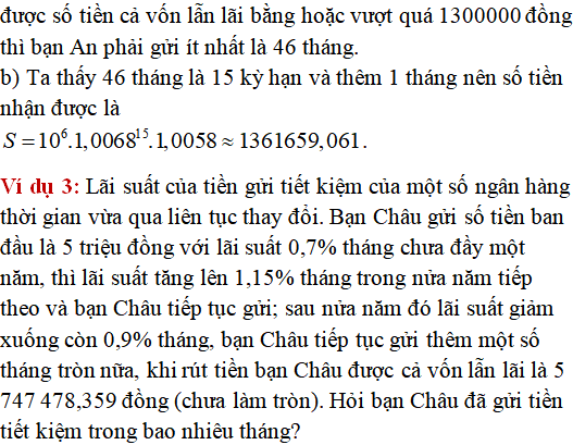 Các bài toán thực tế lớp 12 có lời giải - Toán lớp 12