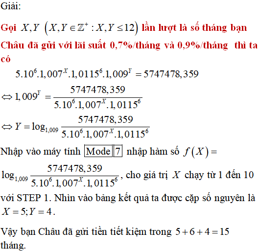 Các bài toán thực tế lớp 12 có lời giải - Toán lớp 12