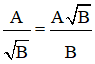 Các công thức biến đổi căn bậc hai