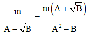 Các công thức biến đổi căn bậc hai