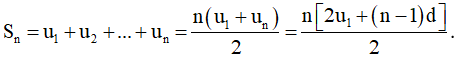 Các công thức về cấp số cộng đầy đủ nhất hay nhất | Toán lớp 11