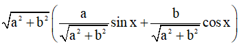 Công thức biến đổi biểu thức asinx + bcosx