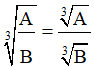 Công thức căn bậc 3