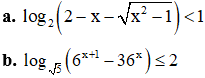 Công thức giải bất phương trình lôgarit hay nhất