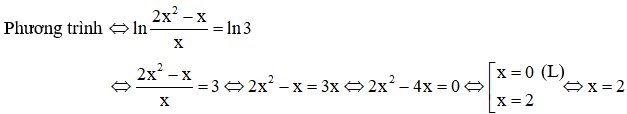 Công thức giải phương trình lôgarit hay nhất