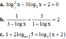 Công thức giải phương trình lôgarit hay nhất