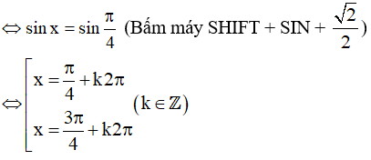 Công thức giải phương trình lượng giác cơ bản