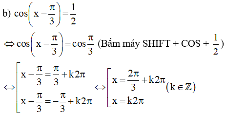 Công thức giải phương trình lượng giác cơ bản