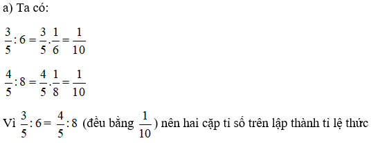 Công thức tỉ lệ thức hay nhất