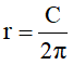 Công thức tính bán kính hình trụ