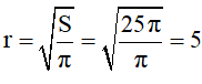 Công thức tính bán kính hình trụ